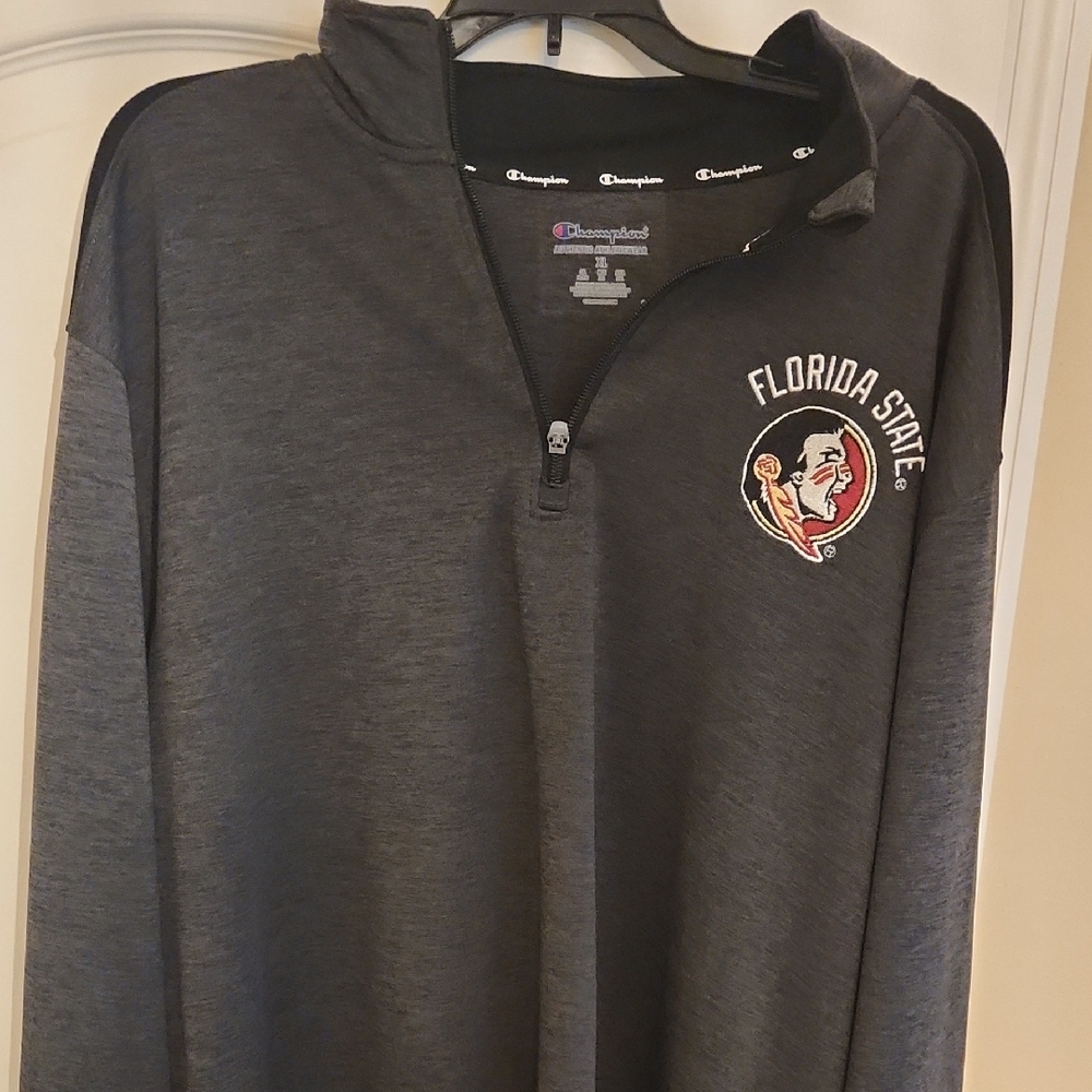 Champion Florida State Black Quarter-Zip Pullover